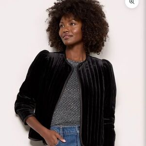 Sanctuary quilted velvet jacket — size LARGE — NWT